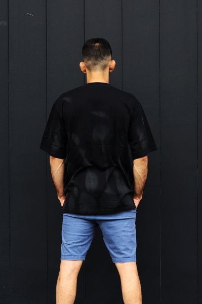 画像9: BULL TERRIER オーバーサイズTシャツ タイダイ 黒 (9)