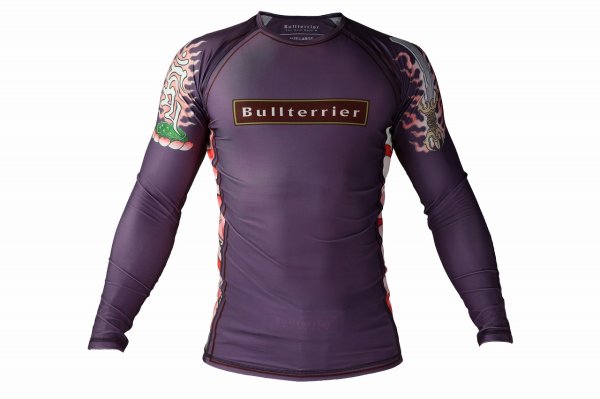 画像1: BULLTERRIER ラッシュガード Acala2.0 長袖 白 (1)
