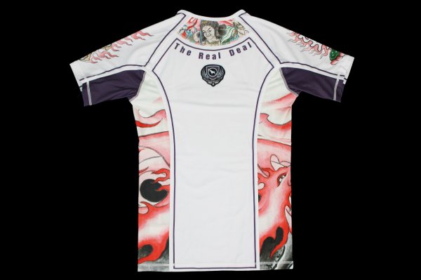 画像5: BULLTERRIER ラッシュガード Acala2.0 半袖 白 (5)