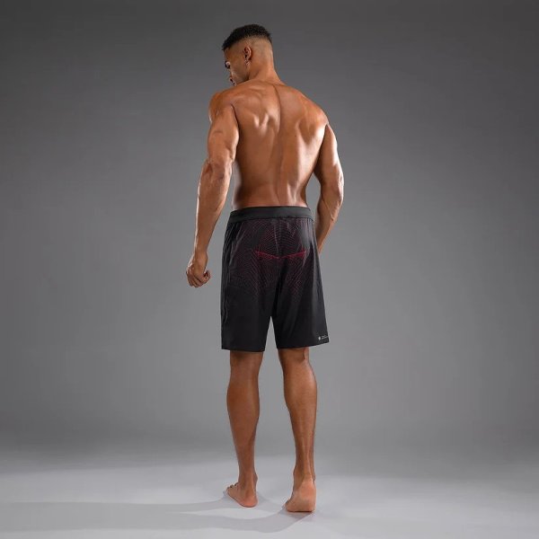 画像2: VENUM ファイトショーツ G-Fit Air 黒/ファイアーレッド (2)