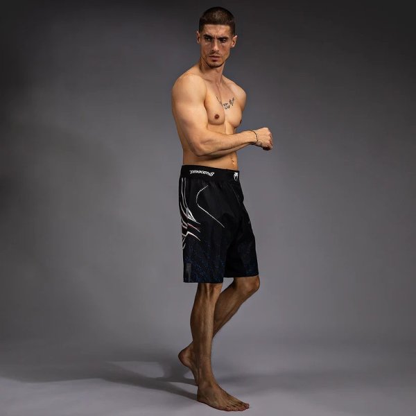 画像2: Venum x Tekken8 ファイトショーツ Jin Kazama 青/黒/白 (2)