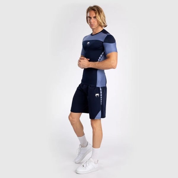 画像2: VENUM ラッシュガード Tempest 半袖 ネイビーブルー/青 (2)