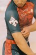 画像2: Grips x AL Leone ラッシュガード FOREST DRAGON 半袖　ペトロルグリーン/オレンジ (2)