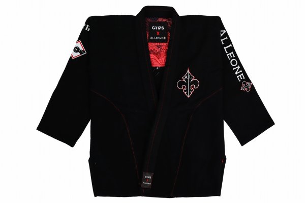 画像1: Grips x AL Leone 柔術衣 SECRET WEAPON　黒 (1)