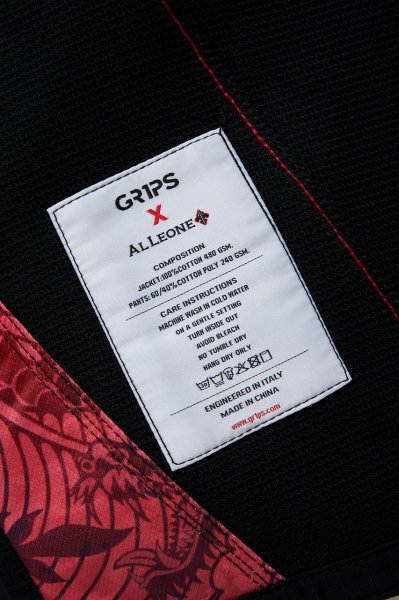 画像13: Grips x AL Leone 柔術衣 SECRET WEAPON　黒 (13)