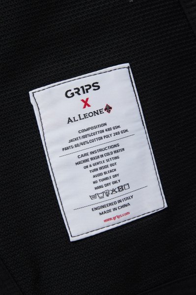 画像17: Grips x AL Leone 柔術衣 PRIMERO　黒 (17)