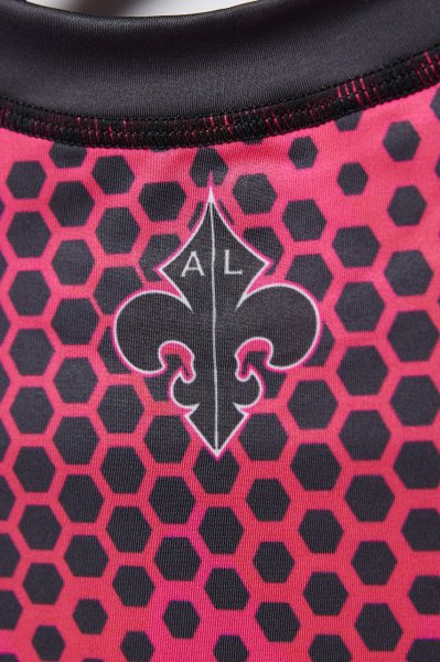 画像10: Grips x AL Leone ラッシュガード DIGITAL CAMO 半袖　プラムパープル/黒 (10)