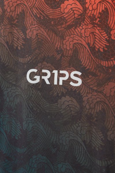 画像13: Grips x AL Leone ラッシュガード FOREST DRAGON 半袖　ペトロルグリーン/オレンジ (13)