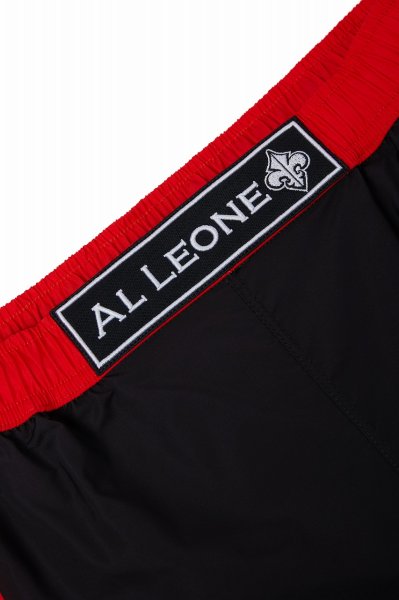 画像7: Grips x AL Leone ファイトショーツ BLACK PIXEL　黒/赤 (7)