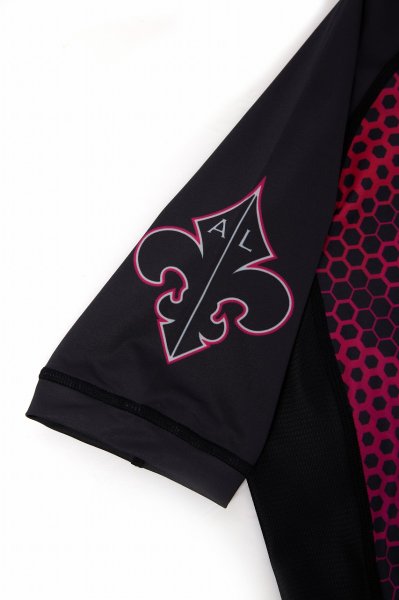 画像11: Grips x AL Leone ラッシュガード DIGITAL CAMO 半袖　プラムパープル/黒 (11)