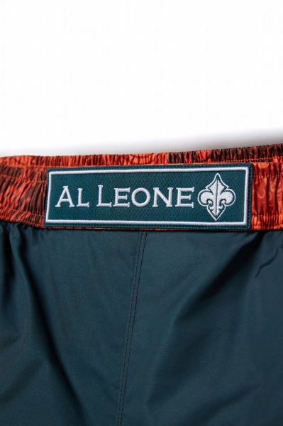 画像9: Grips x AL Leone ファイトショーツ FOREST DRAGON　ペトロルグリーン/オレンジ (9)