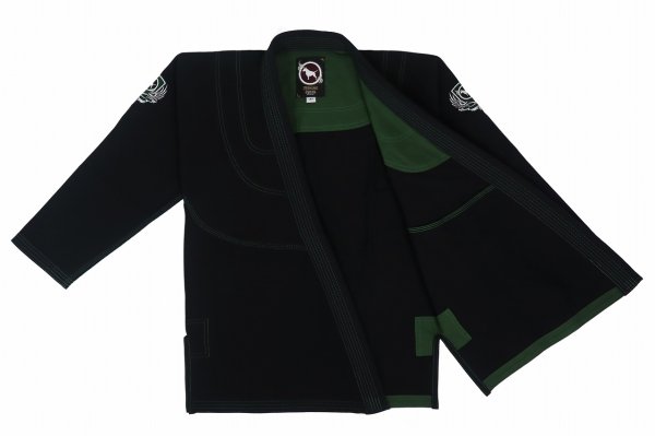 画像2: BULLTERRIER 柔術衣 スーパーライトMG 黒 (2)