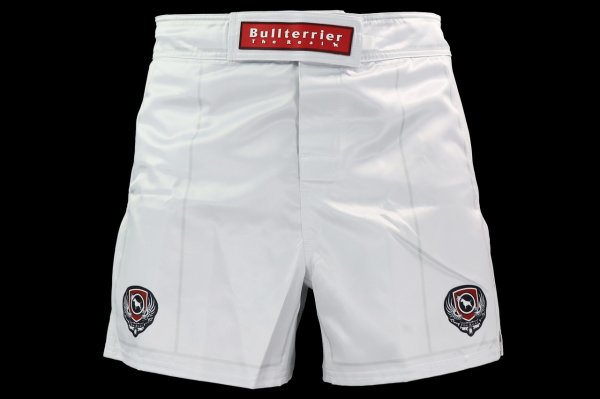 画像1: BULL TERRIER ファイトショーツショートフィット Traditional3.0 白 (1)