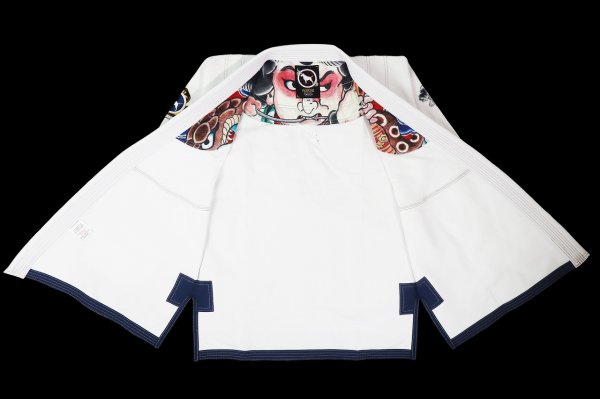 画像2: BULL TERRIER 柔術衣 Orochimaru 白 (2)