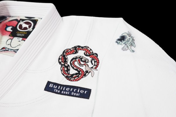 画像6: BULL TERRIER 柔術衣 Orochimaru 白 (6)