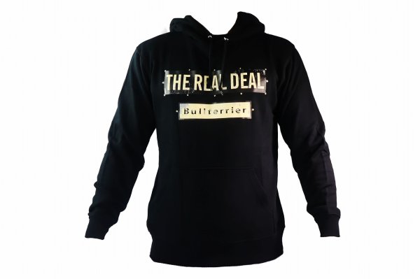 画像4: BULL TERRIER フードパーカー Steel Logo 黒 (4)