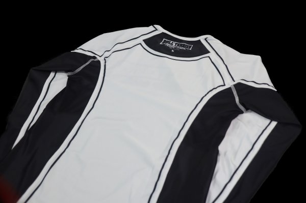 画像7: BULLTERRIER ラッシュガード Classic Logo 長袖 白 (7)