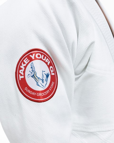 画像12: SUNDAY GROCERY STORE 柔術衣 CLEAN 白 (12)