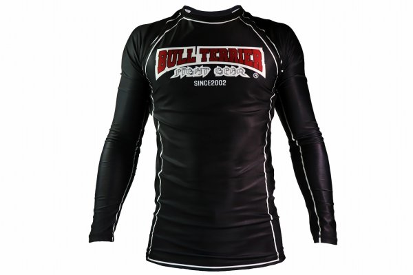画像1: BULLTERRIER ラッシュガード Classic Logo 長袖 黒 (1)