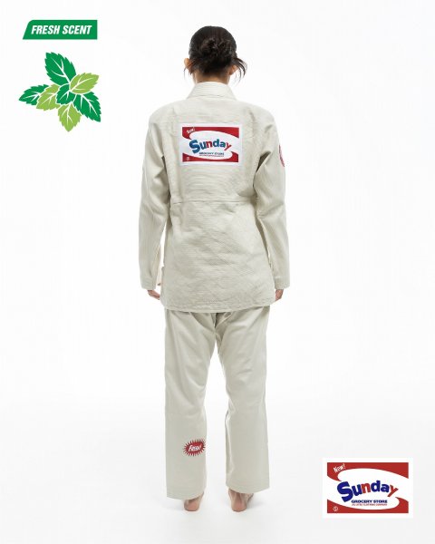 画像9: SUNDAY GROCERY STORE 柔術衣 CLEAN アッシュグレー (9)
