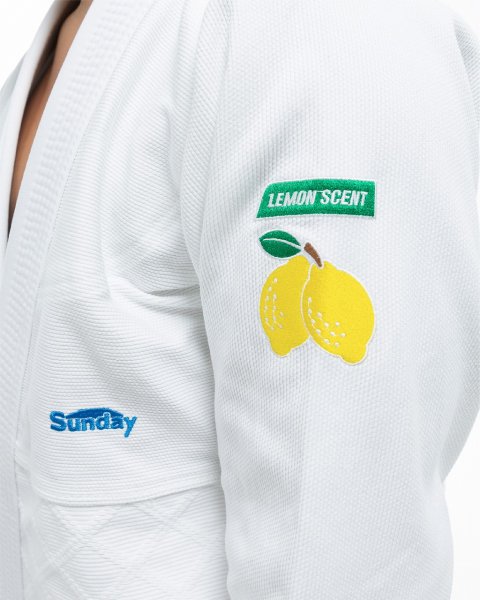 画像11: SUNDAY GROCERY STORE 柔術衣 CLEAN 白 (11)