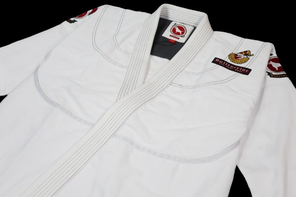画像5: BULL TERRIER 柔術衣 Joker R 白c (5)