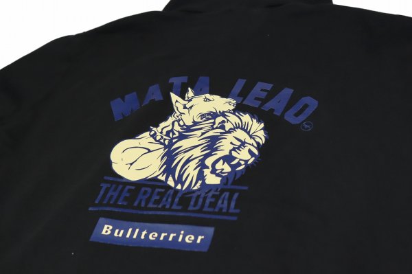 画像4: BULL TERRIER フードパーカー Mata Leao　黒 (4)
