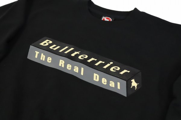 画像3: BULL TERRIER スウェットトレーナー 3DBOX　黒/グレー (3)