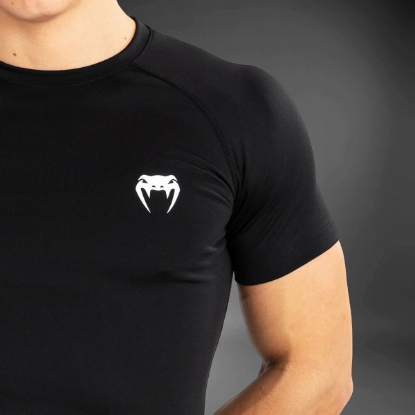 画像6: VENUM ラッシュガード Contender 半袖 黒/白 (6)