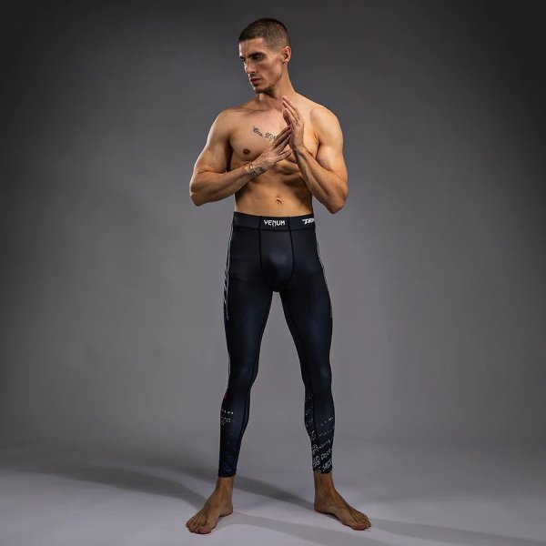 画像2: Venum x Tekken8 ロングスパッツ Jin Kazama 青/黒/白 (2)