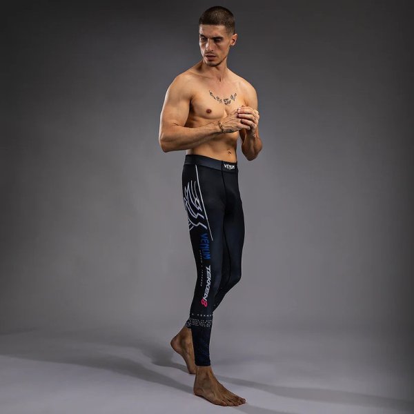 画像3: Venum x Tekken8 ロングスパッツ Jin Kazama 青/黒/白 (3)