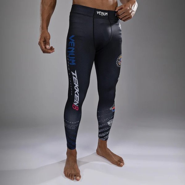 画像6: Venum x Tekken8 ロングスパッツ Marshall Law 黒/赤/金 (6)