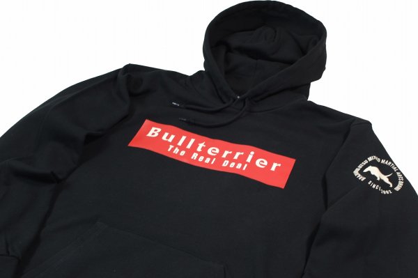 画像3: BULL TERRIER フードパーカー Basic Logo　黒 (3)
