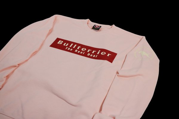 画像3: BULL TERRIER スウェットトレーナー Basic Logo　ライトピンク (3)