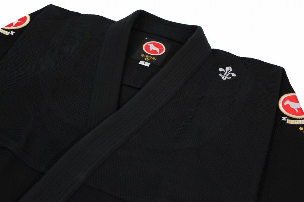 画像5: BULL TERRIER 柔術衣 Five Star 黒 (5)