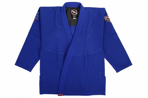 画像1: BULLTERRIER 柔術衣 スーパーライトTRD 青 (1)