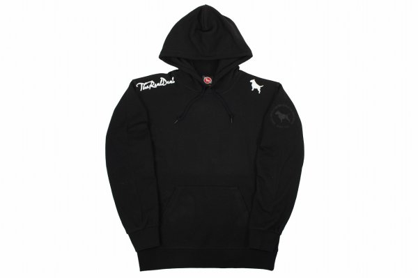 画像1: BULL TERRIER フードパーカー MocoLogo　黒 (1)