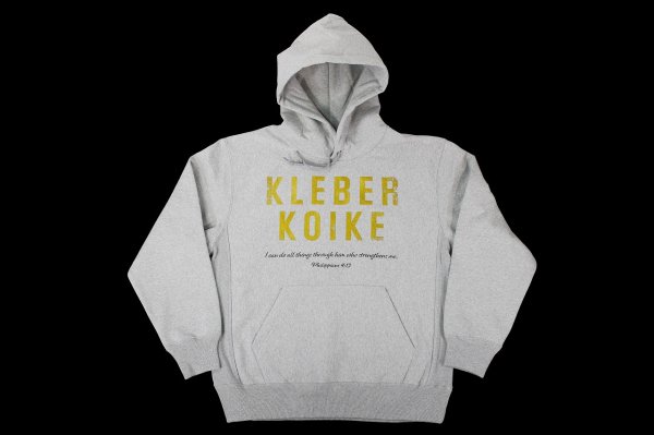 画像1: BULL TERRIER クレベル・コイケ Live to Fight フードパーカー アッシュ (1)