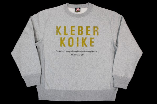 画像1: BULL TERRIER クレベル・コイケ Live to Fight スウェットトレーナー アッシュ (1)