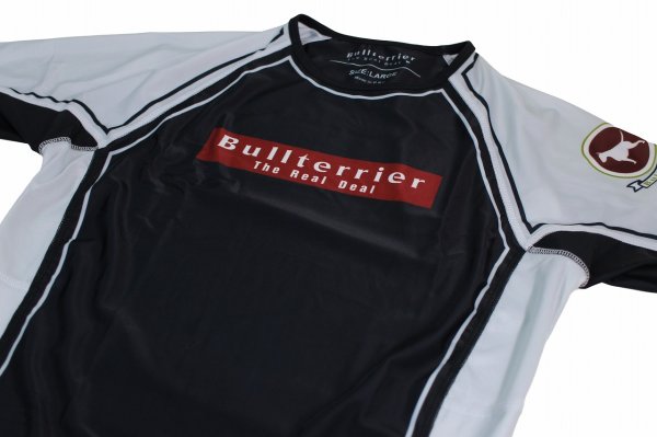 画像6: BULLTERRIER ラッシュガード Rank4.0 半袖 白 (6)