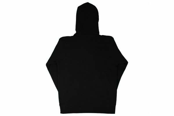 画像2: BULL TERRIER フードパーカー Box Tag　黒 (2)