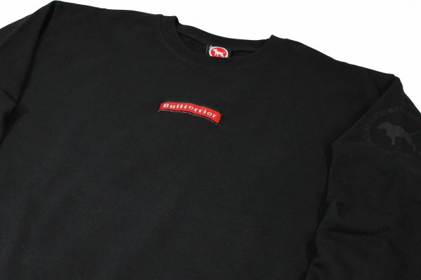 画像3: BULL TERRIER スウェットトレーナー Box Tag　黒 (3)