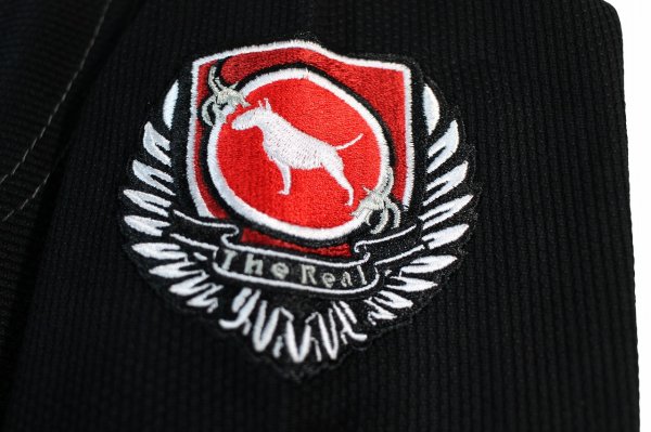 画像7: ブルテリア キッズ柔術衣 スーパーライトLAS 黒 (7)