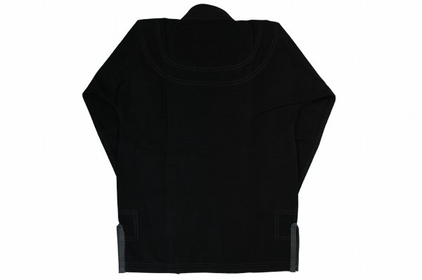 画像3: ブルテリア キッズ柔術衣 スーパーライトLAS 黒 (3)