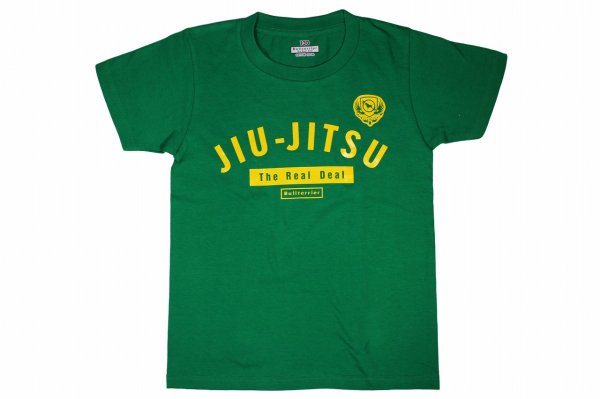 画像1: BULLTERRIER　キッズTシャツ Jiu-Jitsu グリーン (1)