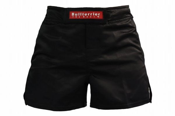画像1: BULL TERRIER ファイトショーツショートフィット カスタムベース 黒 (1)