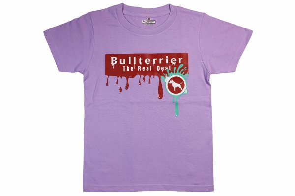 画像1: BULLTERRIER　キッズTシャツ Paint パープル (1)