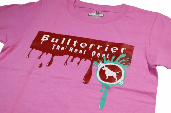 画像3: BULLTERRIER　キッズTシャツ Paint ピンク (3)