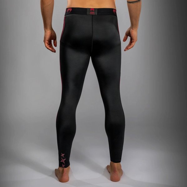 画像3: Venum x Assassin's Creed Shadows ロングスパッツ バーガンディ/黒 (3)