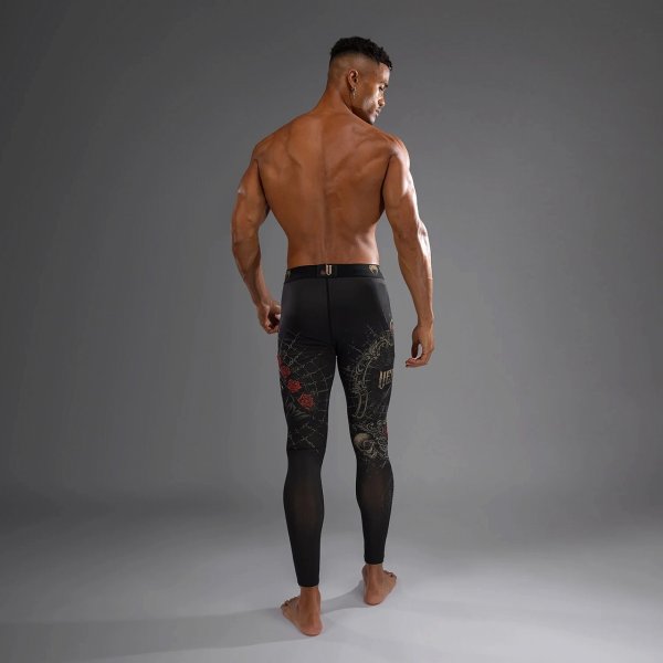 画像4: VENUM ロングスパッツ Santa Muerte 5.0 ディープブラック/金 (4)